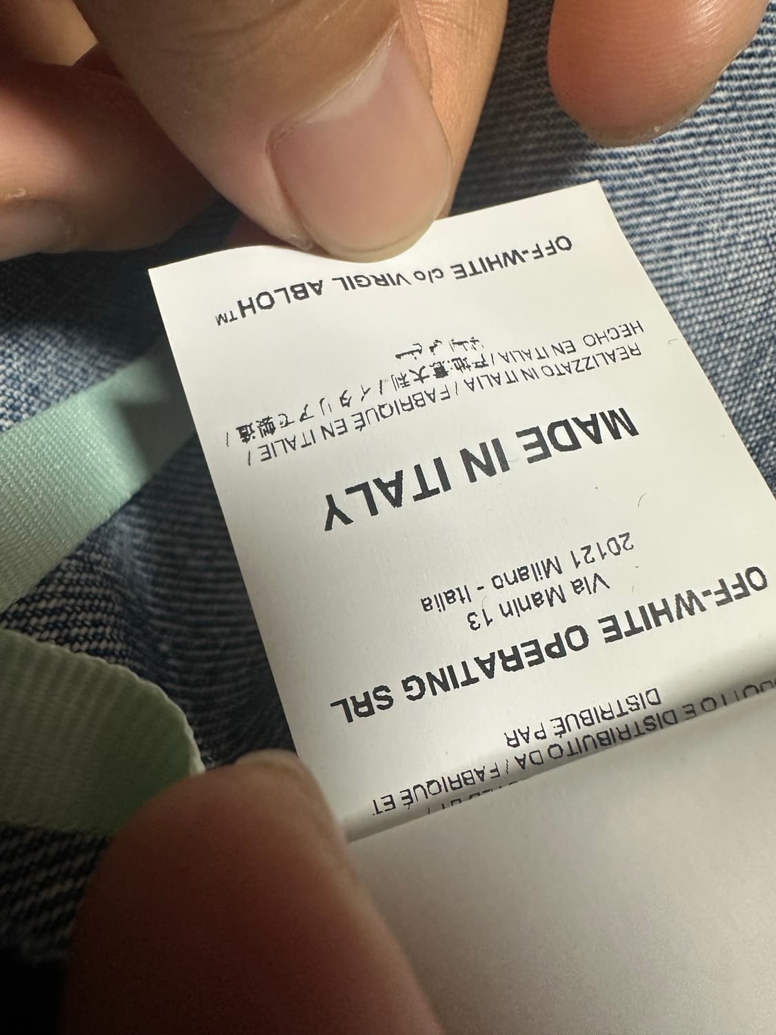 오프화이트 2019S/S 데님 셔츠 상품이미지3