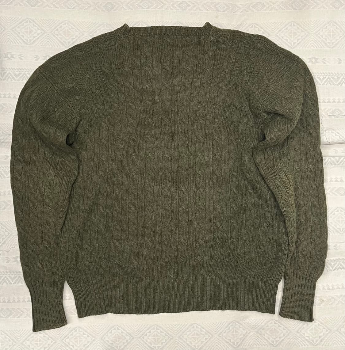 폴로 랄프로렌 케이블 니트 올리브 상품이미지5
