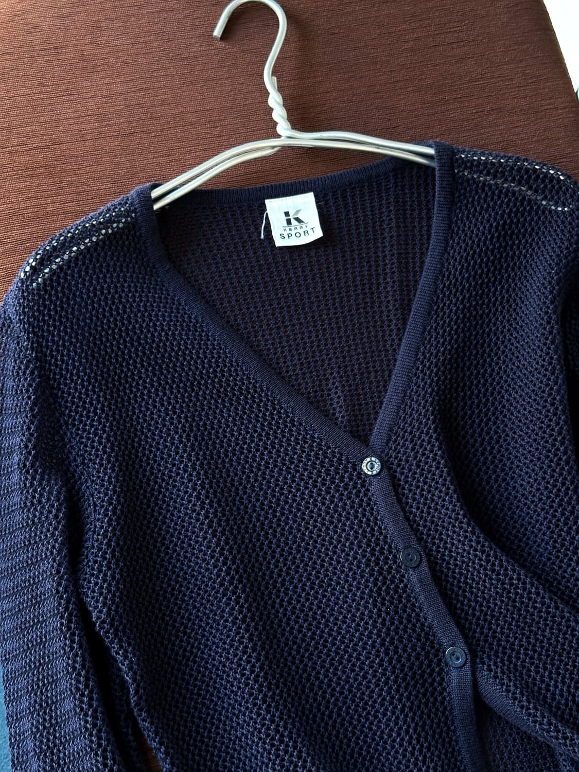 Cotton loose knitted design cardigan 상품이미지6