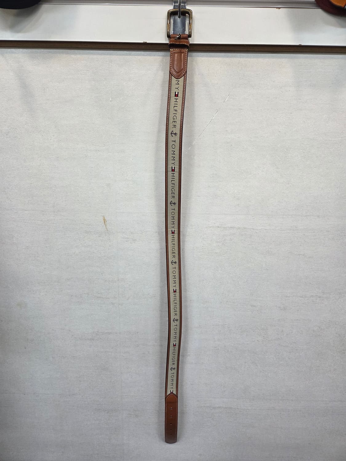 타미힐피거 멀티로고 가죽벨트 대략 108cm 상품이미지1