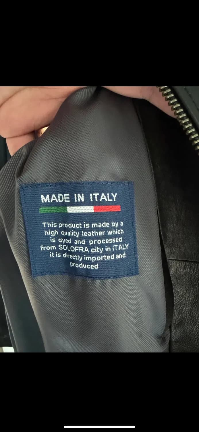 인사일런스 베지터블 레더 플라이트 자켓 L 상품이미지5