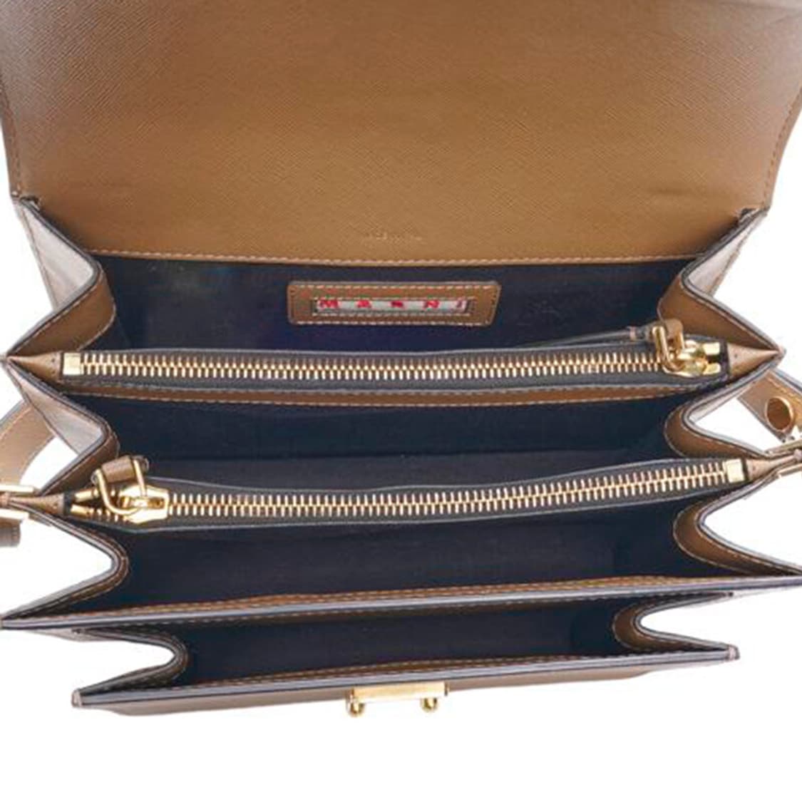 (중고) 마르니 브라운 사피아노 트렁크 미듐 숄더백 상품이미지5