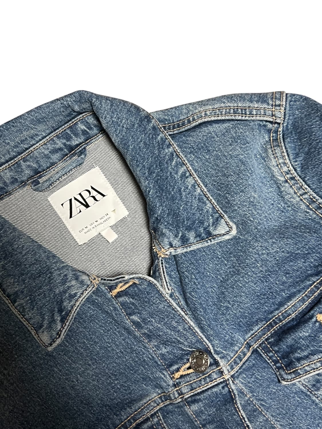 자라 크롭 청자켓 M 상품이미지2