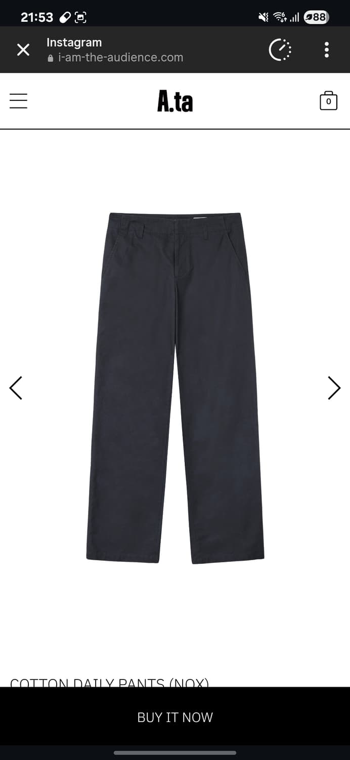 a.ta daily pants nox m 상품이미지1