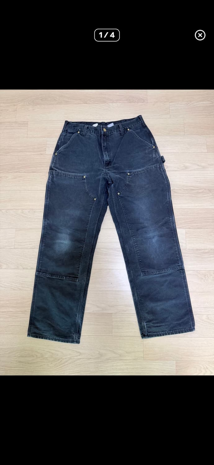 칼하트 더블니 b01 블랙 34 상품이미지1