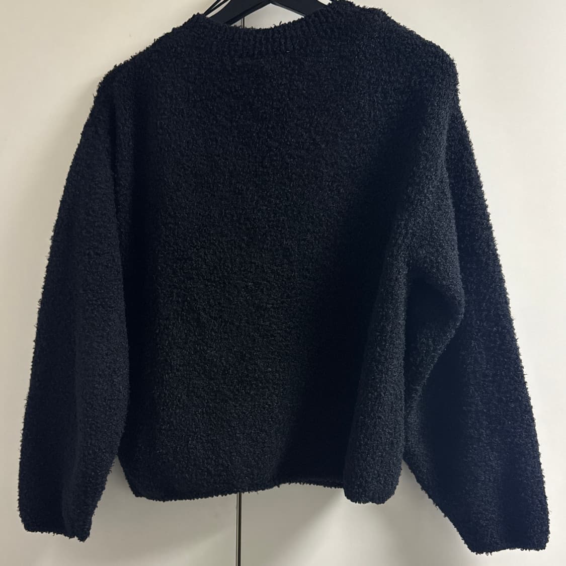 H&M 블랙 뽀글이 V넥 가디건 S사이즈 상품이미지2