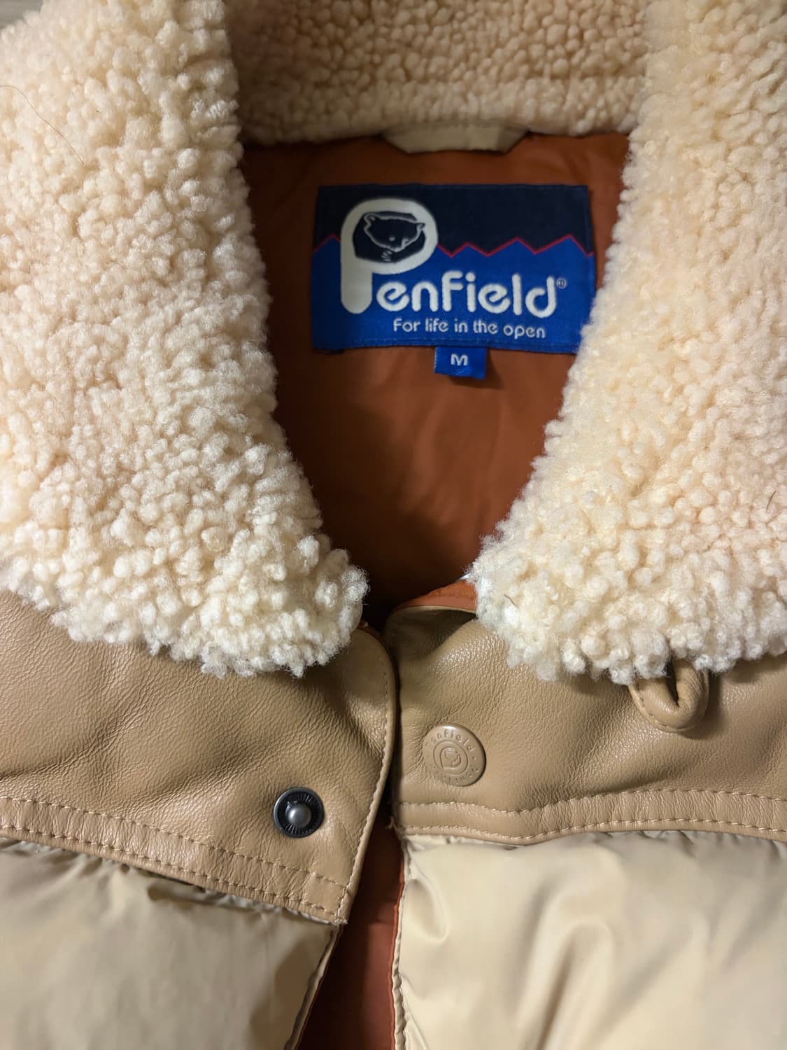 펜펠드 락울 다운 점퍼 베이지 M 상품이미지2