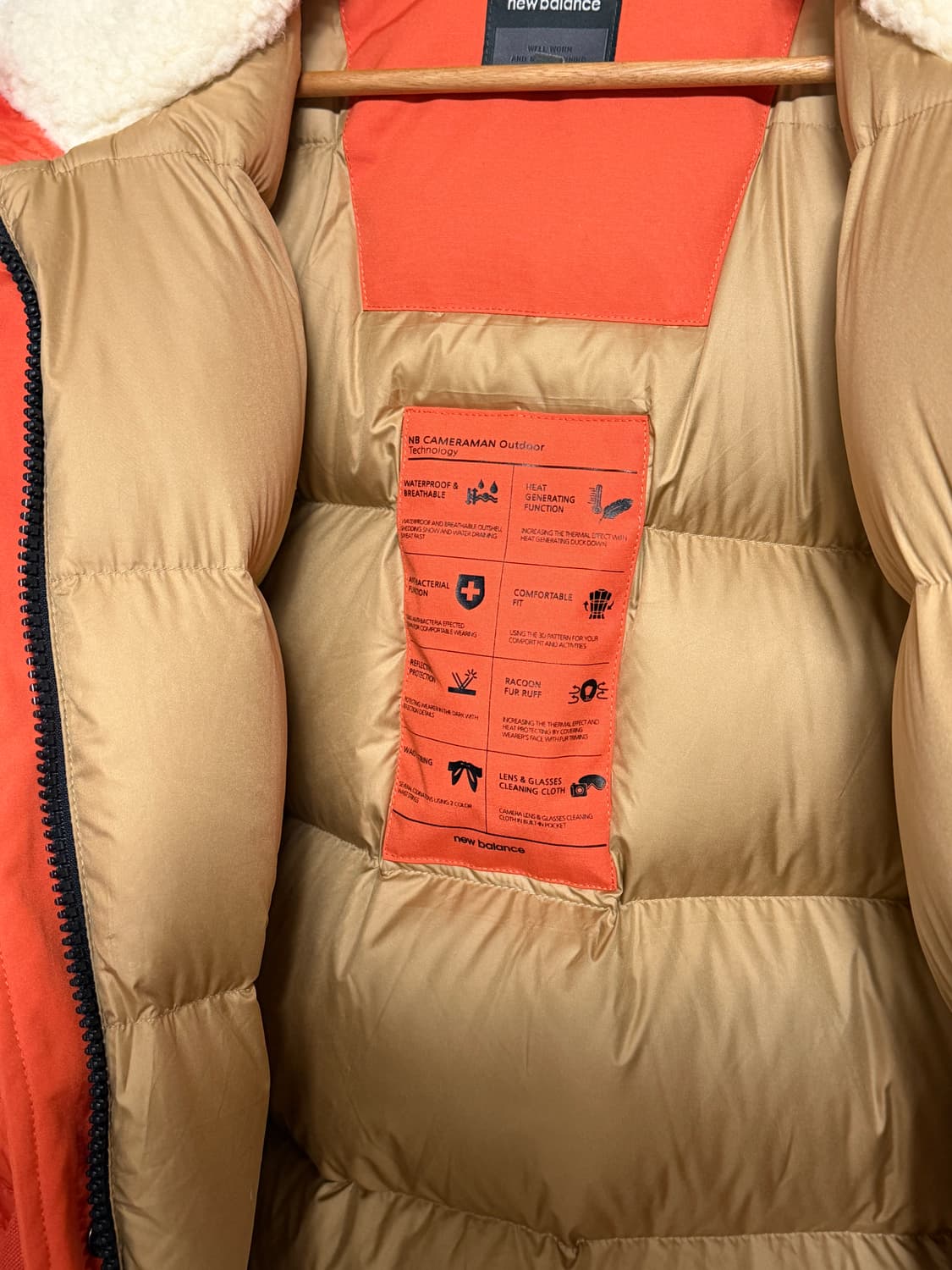 뉴발란스 카메라맨 오렌지 L 상태S급 상품이미지8