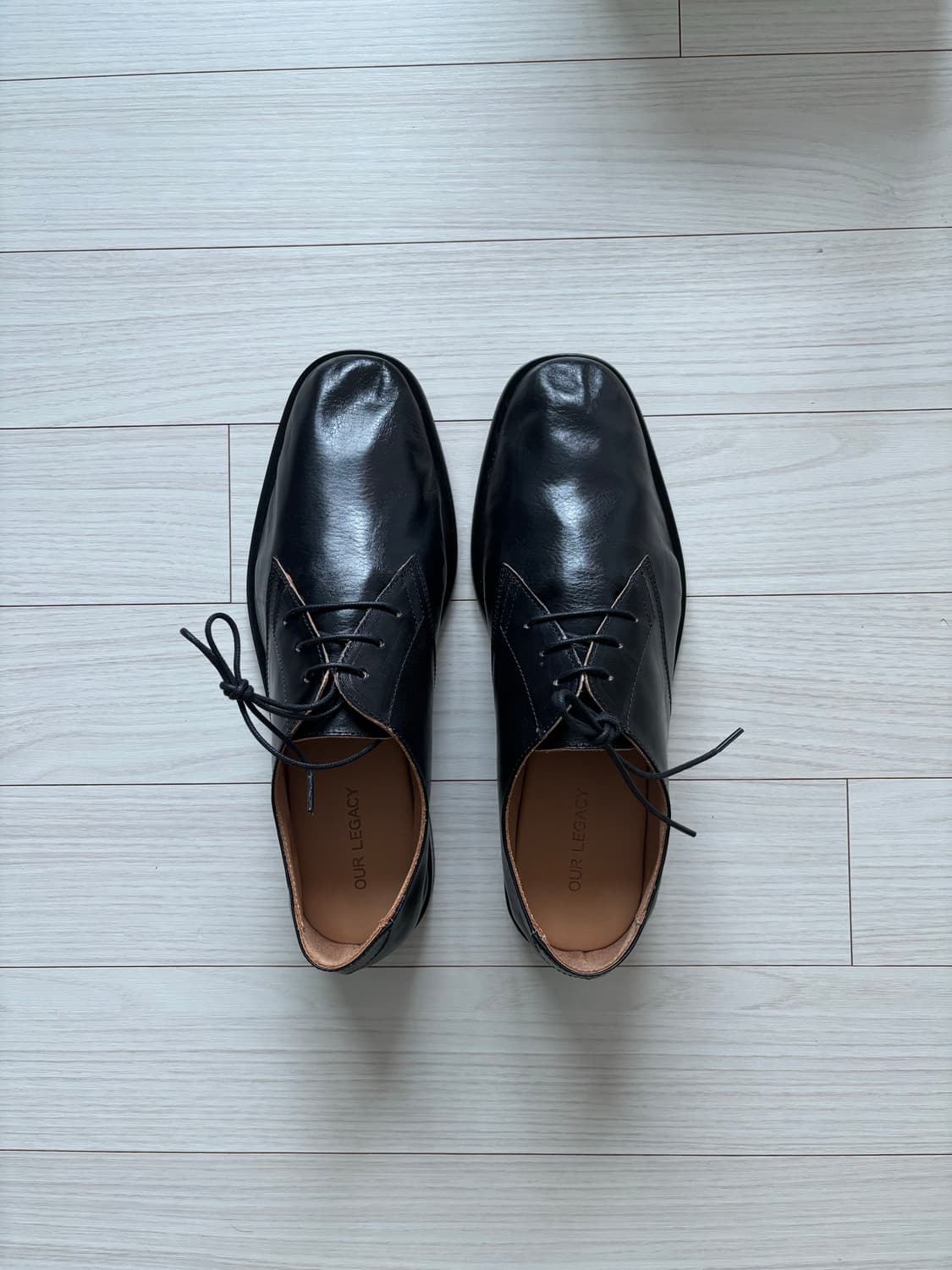 [43] 컬랩싱 더비슈즈 블랙 상품이미지5