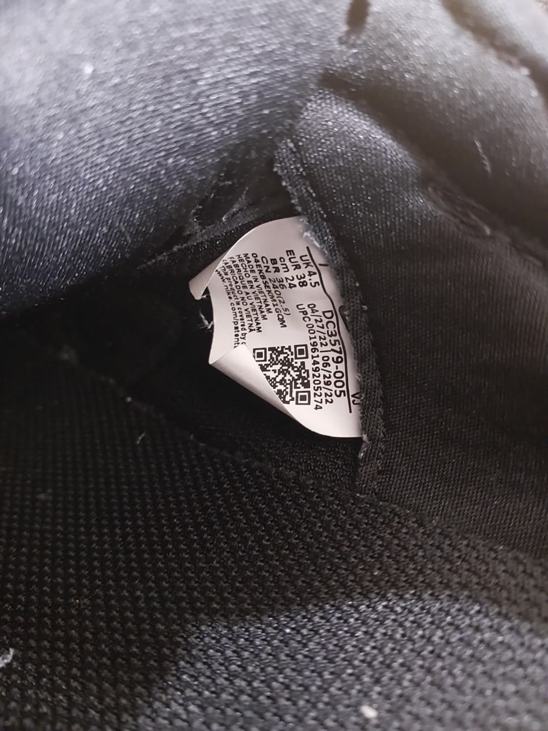 여성 나이키 폰탄카 와플 블랙 운동화 (240) 상품이미지9