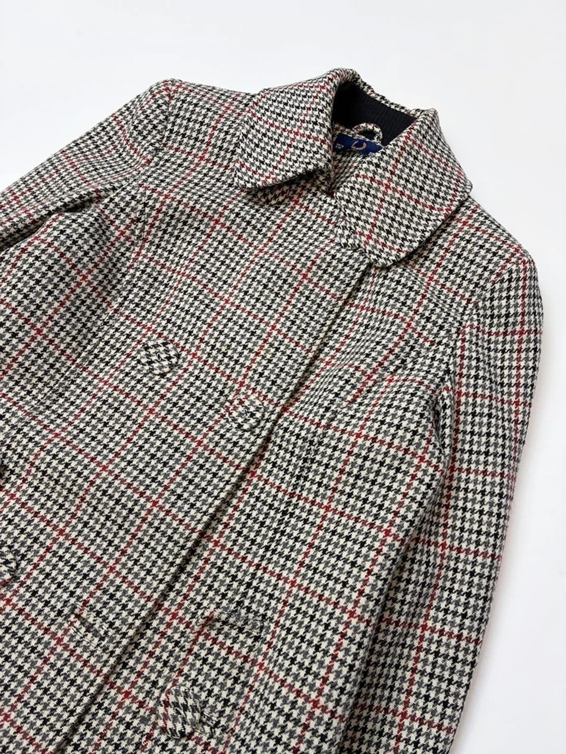 프레드페리 00s 더블 체크 울 코트 PN5342 상품이미지2