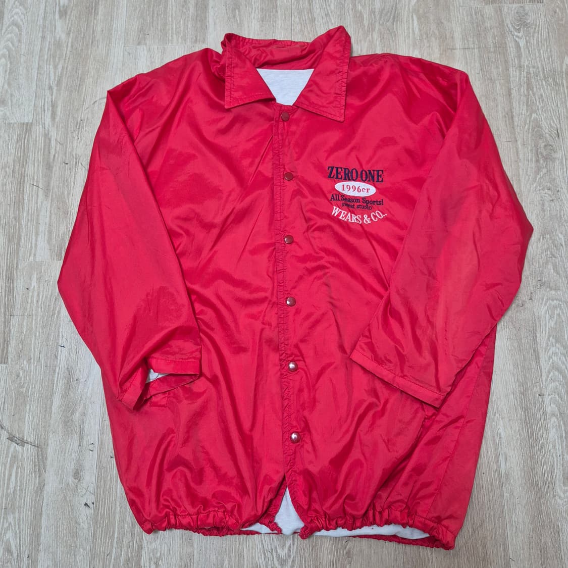 제로원 USA 올드스쿨 빅로고 바람막이 코치자켓 상품이미지1