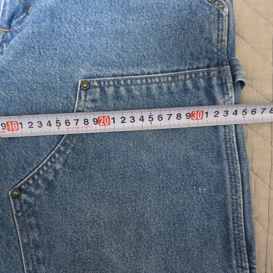 [32X32] 빈티지 칼하트 더블니 B73 DST 굿컨디션 데님 B-9 상품이미지8