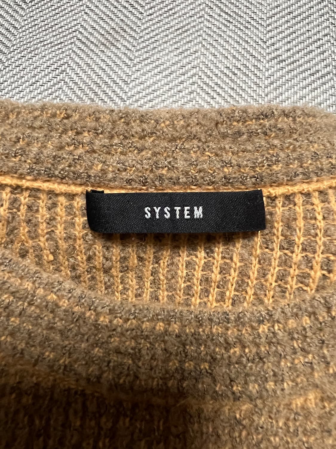 한섬 시스템 SYSTEM 브라운 니트 정품 상품이미지3