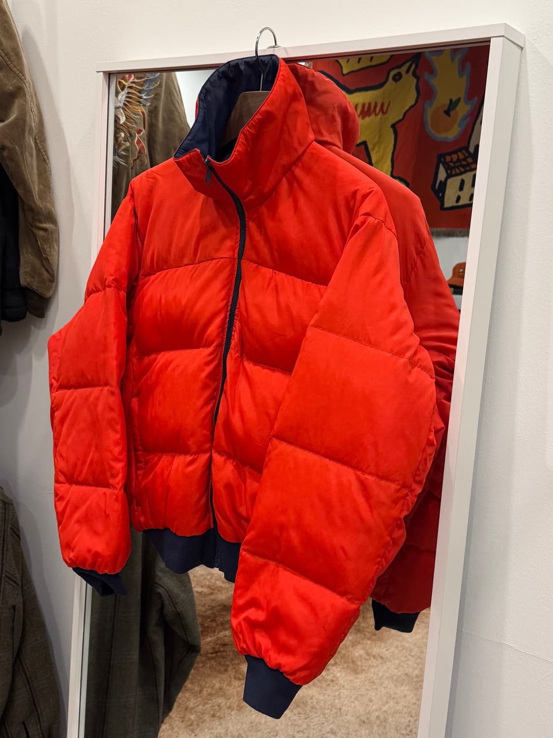 90s Columbia 컬럼비아 리버서블 덕 다운 푸퍼 자켓 상품이미지5