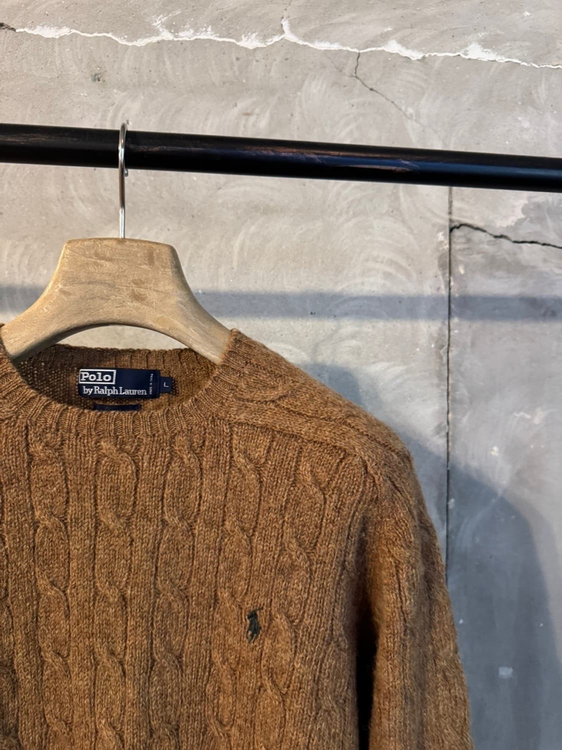 폴로 랄프로렌 램스울 케이블 니트 100 상품이미지4