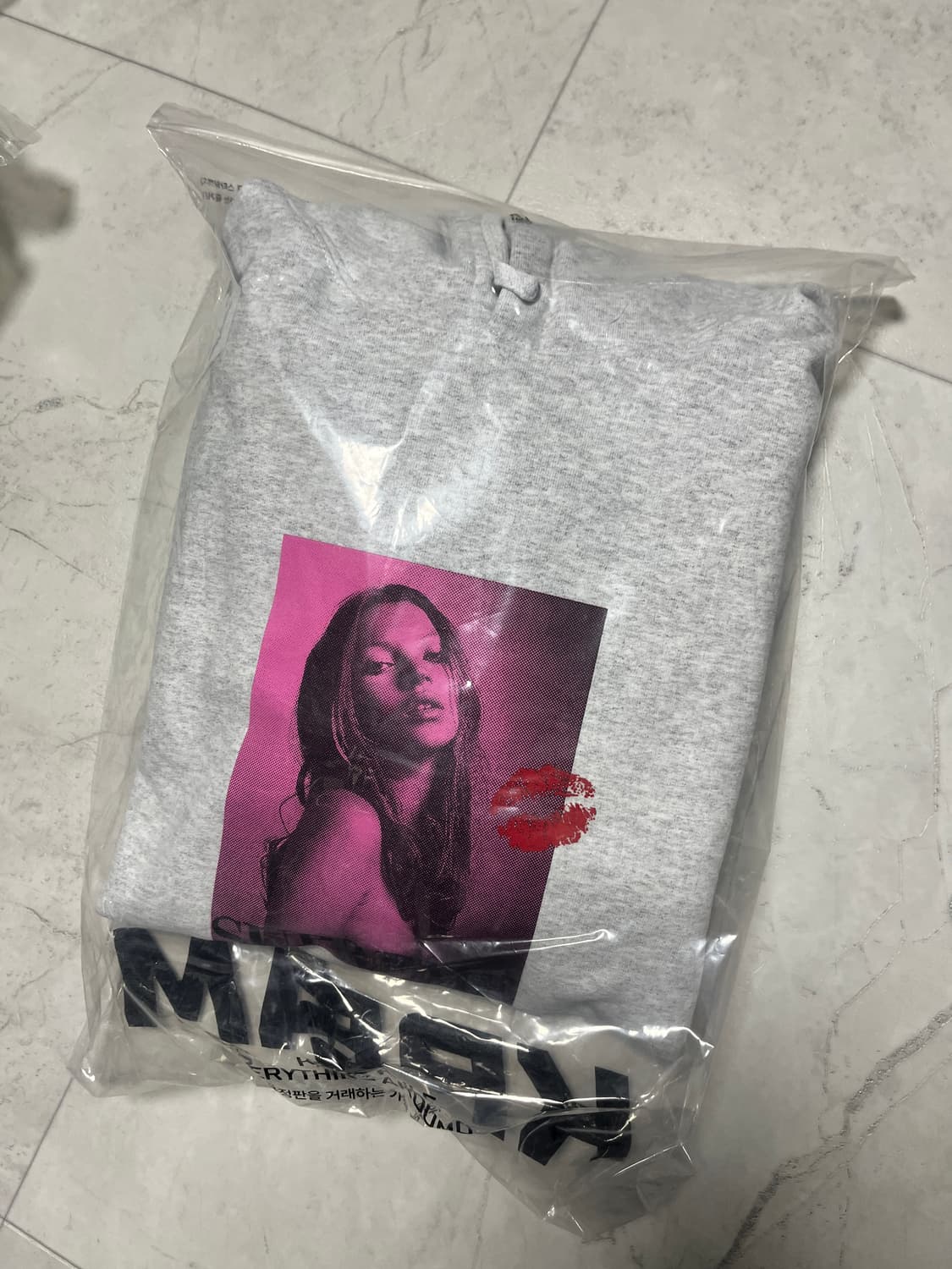 슈프림 케이트 모스 후드 애쉬 그레이 상품이미지2