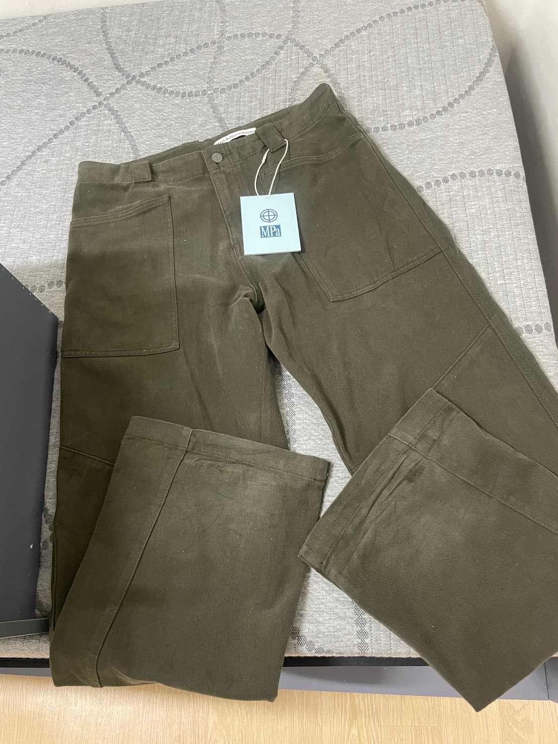 플라스틱 프로덕트 웨이브 지퍼 팬츠 초콜릿 [M] 상품이미지3