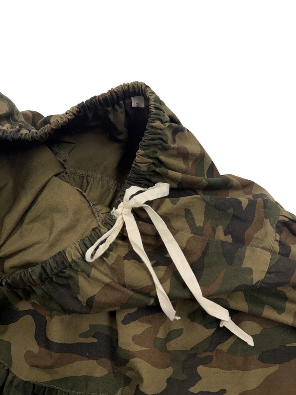 빈티지 밀리터리 프릴 미디 스커트 상품이미지4