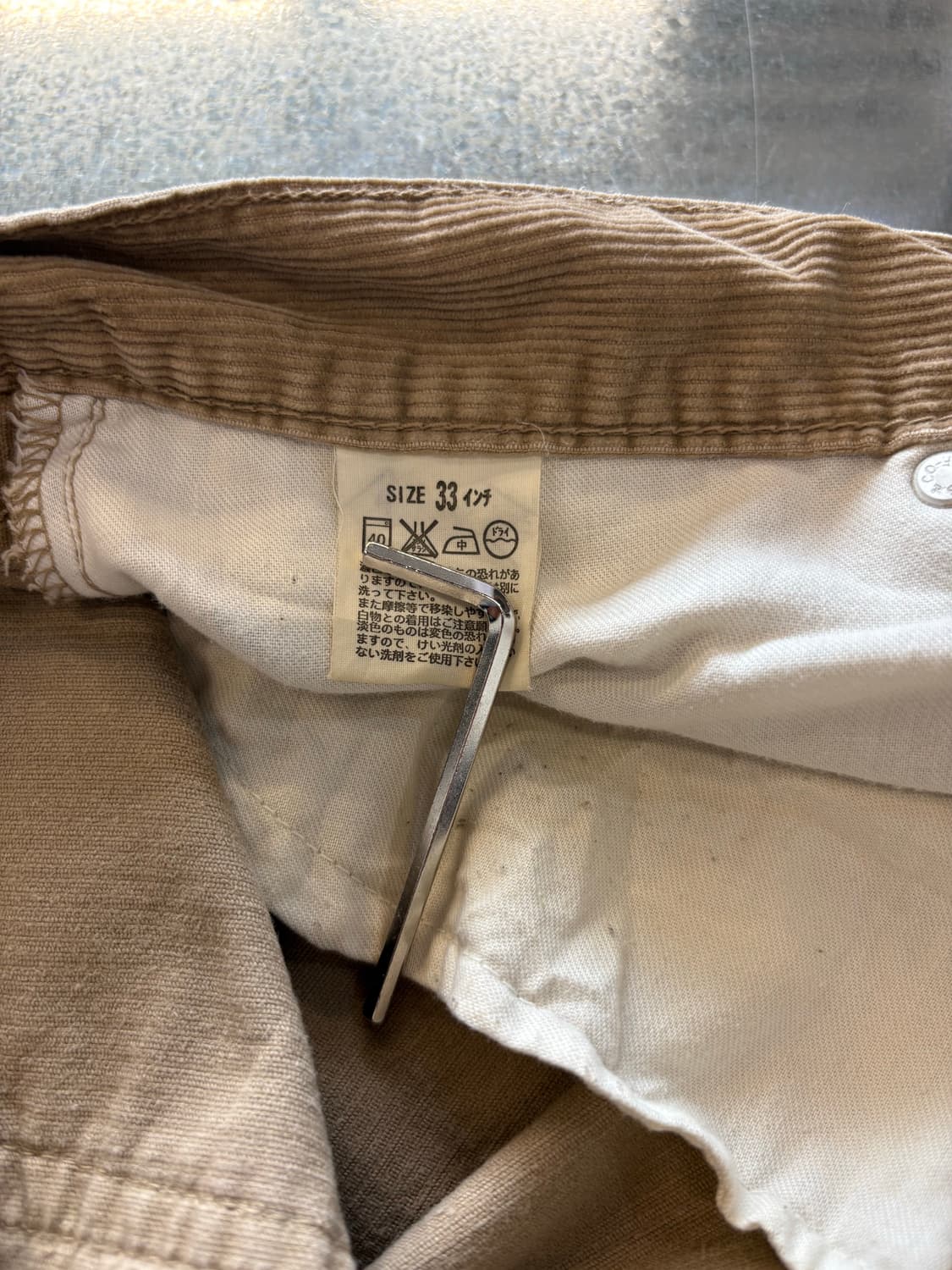 00s Levis 코듀로이 워크팬츠 상품이미지4