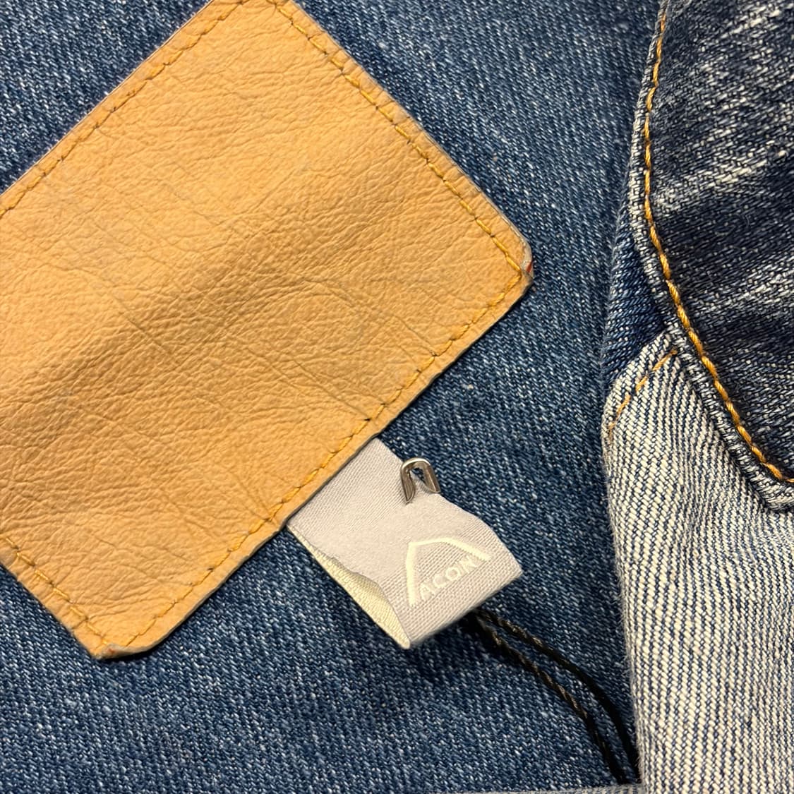 [F] ACON 아콘 패치워크 데님 자켓 B517 상품이미지4