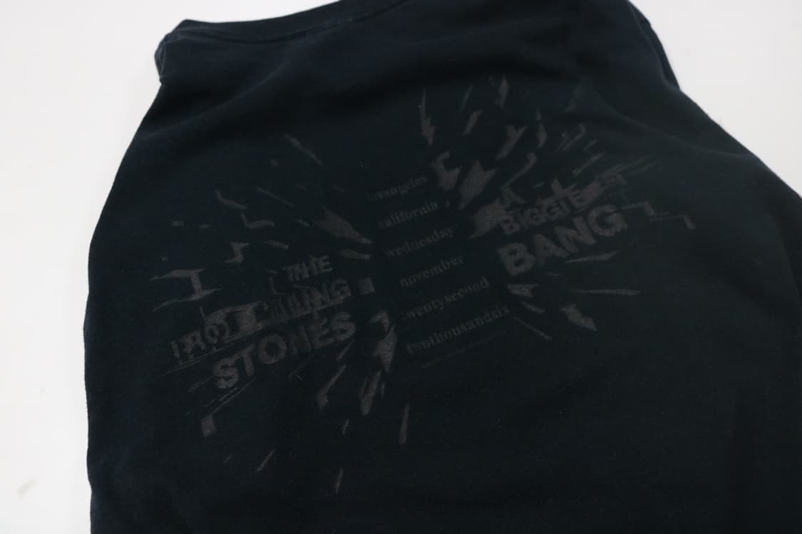 롤링스톤즈 2006 투어 빈티지 블랙 티셔츠 (L) 상품이미지9