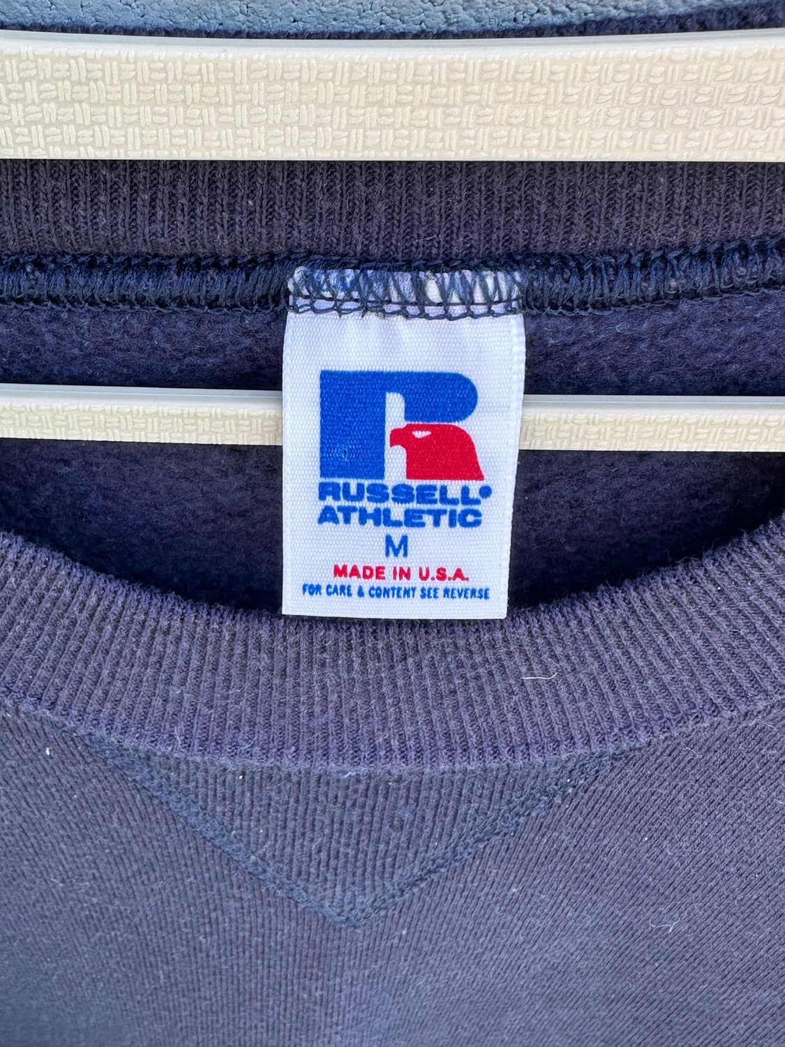 80s russell 러셀 스웻셔츠 네이비 상품이미지4