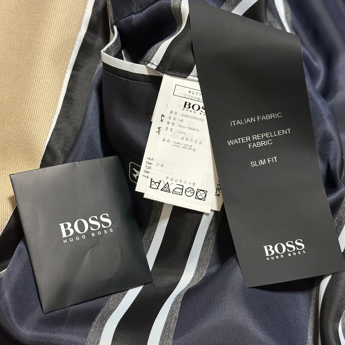 [M] 보스 Darion 발수 싱글 코트 상품이미지6