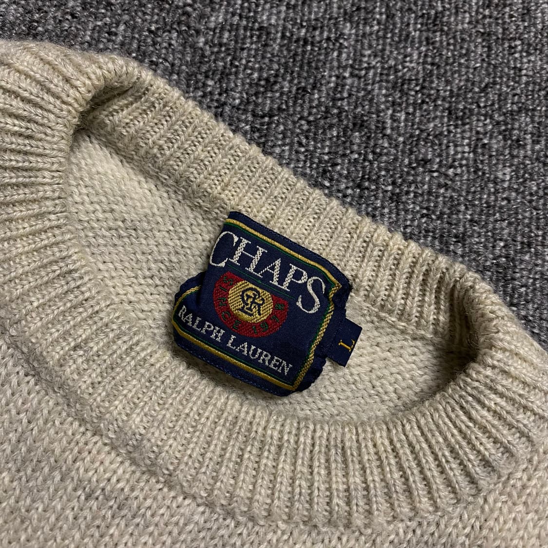 🌊Chaps Ralph lauren oatmeal knit 상품이미지4