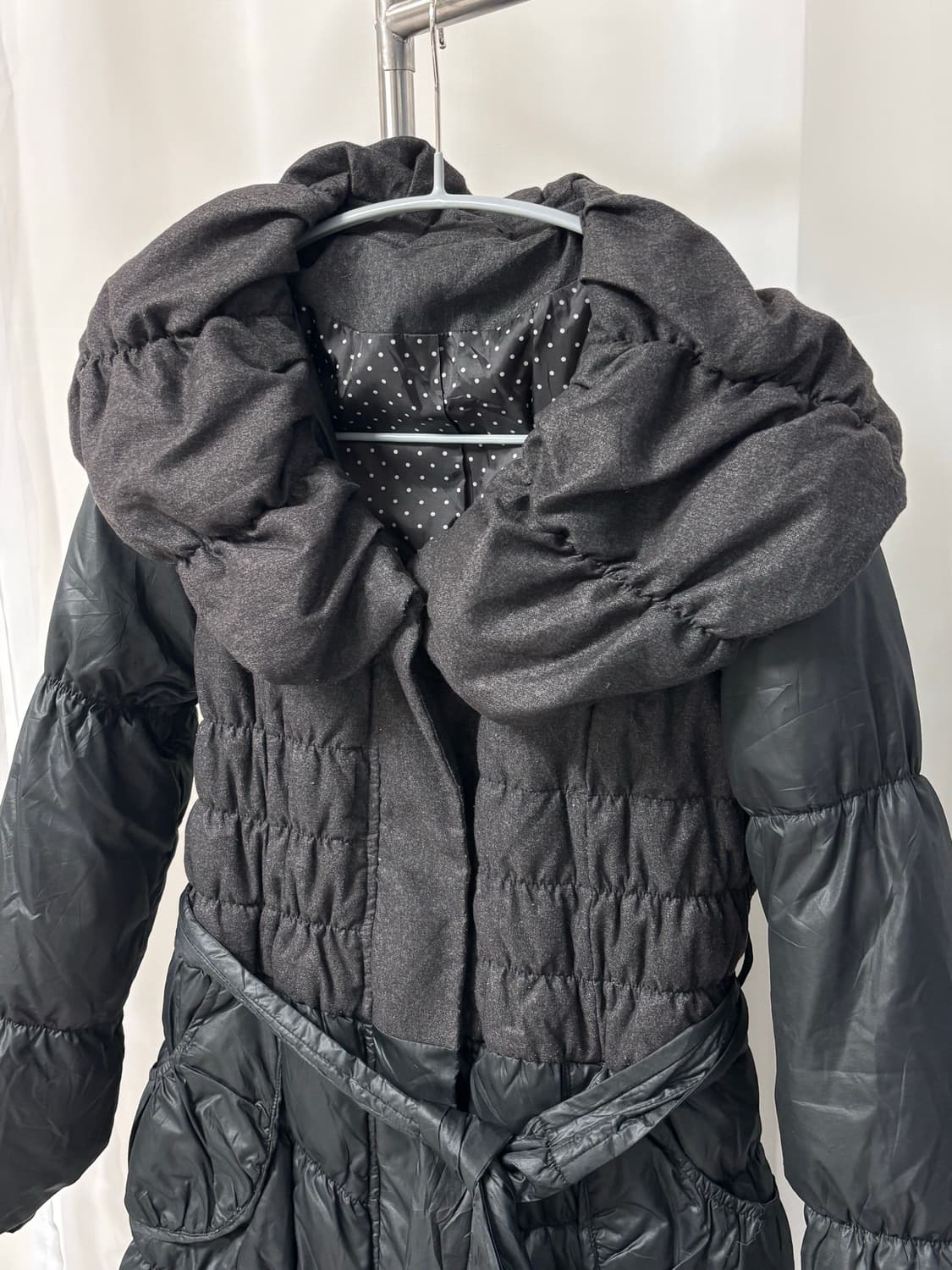 NATURAL FIT 셔링 슬림 페미닌 패딩 상품이미지2