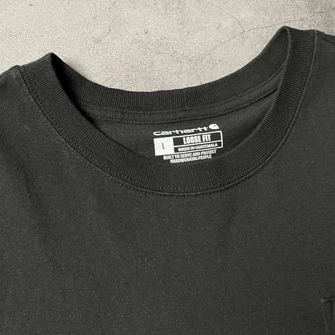 CARHARTT 칼하트K87 빈티지 블랙 포켓 반팔 티셔츠 A01037 상품이미지2