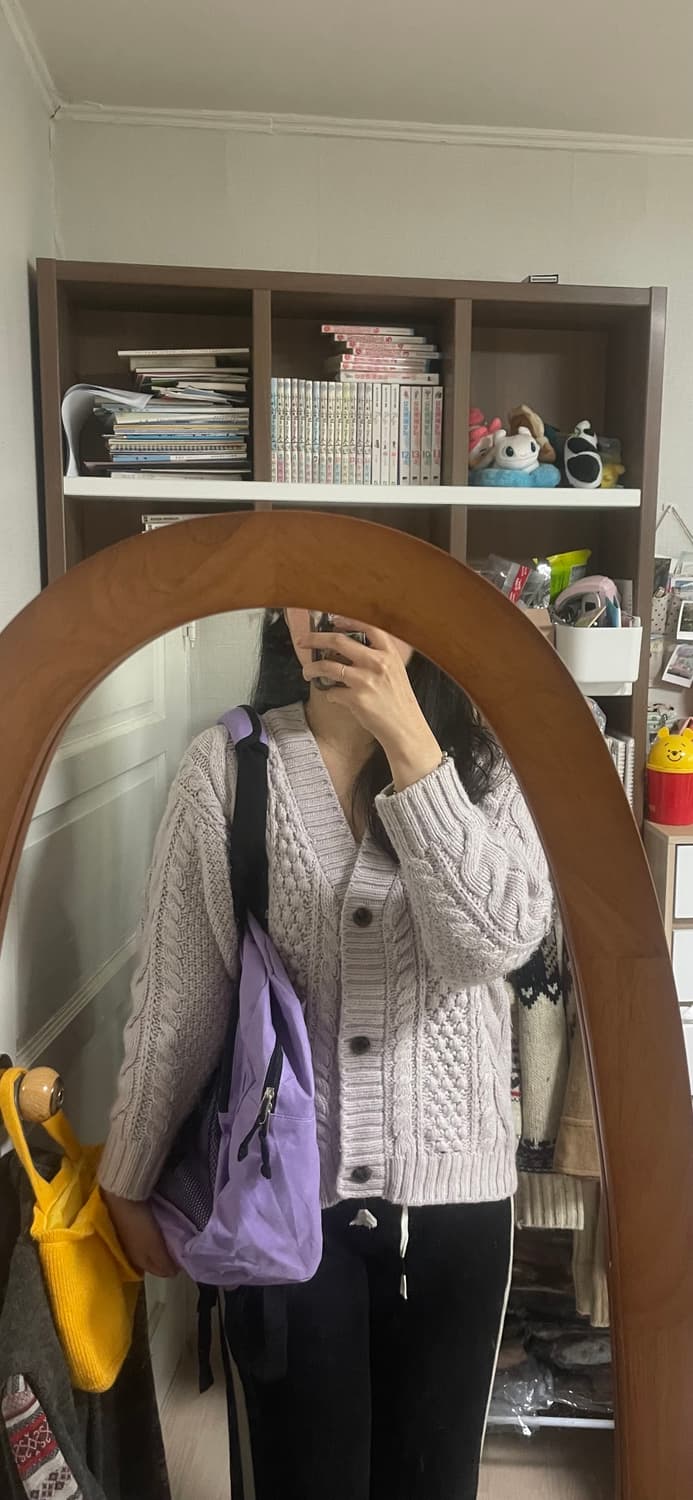 모리걸 빈티지 보부상 고양이 토트백 💜😻 상품이미지8