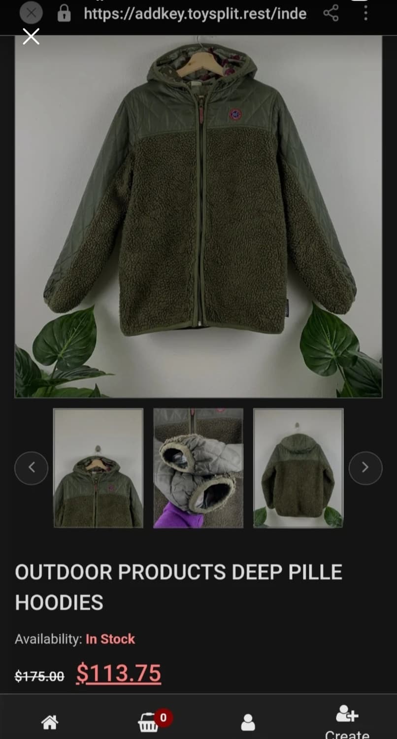 OUTDOOR PRODUCTS Deep Pille Hoodies () 상품이미지3