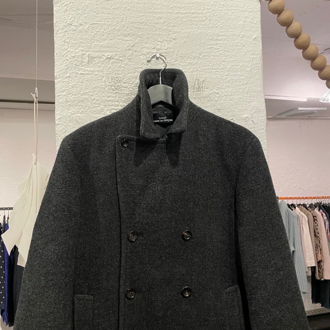 꼼데가르송 피코트 그레이 상품이미지2