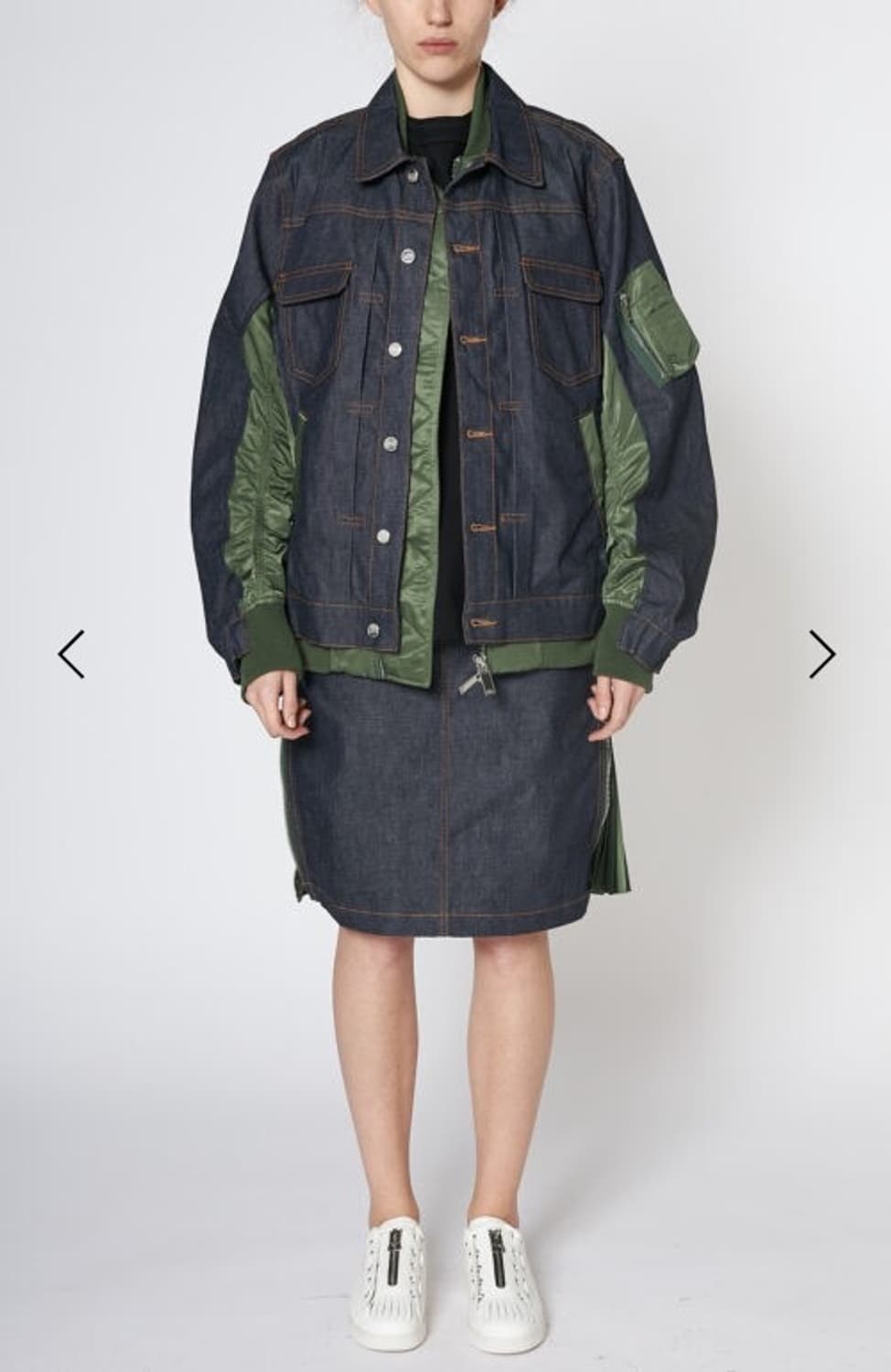 [xs]사카이 x 아페쎄21ss eimi 데님 봄버자켓 상품이미지3