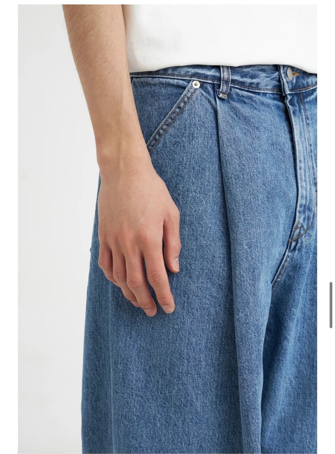 [Youth]Structured Wide Denim Pants (XS) 상품이미지4