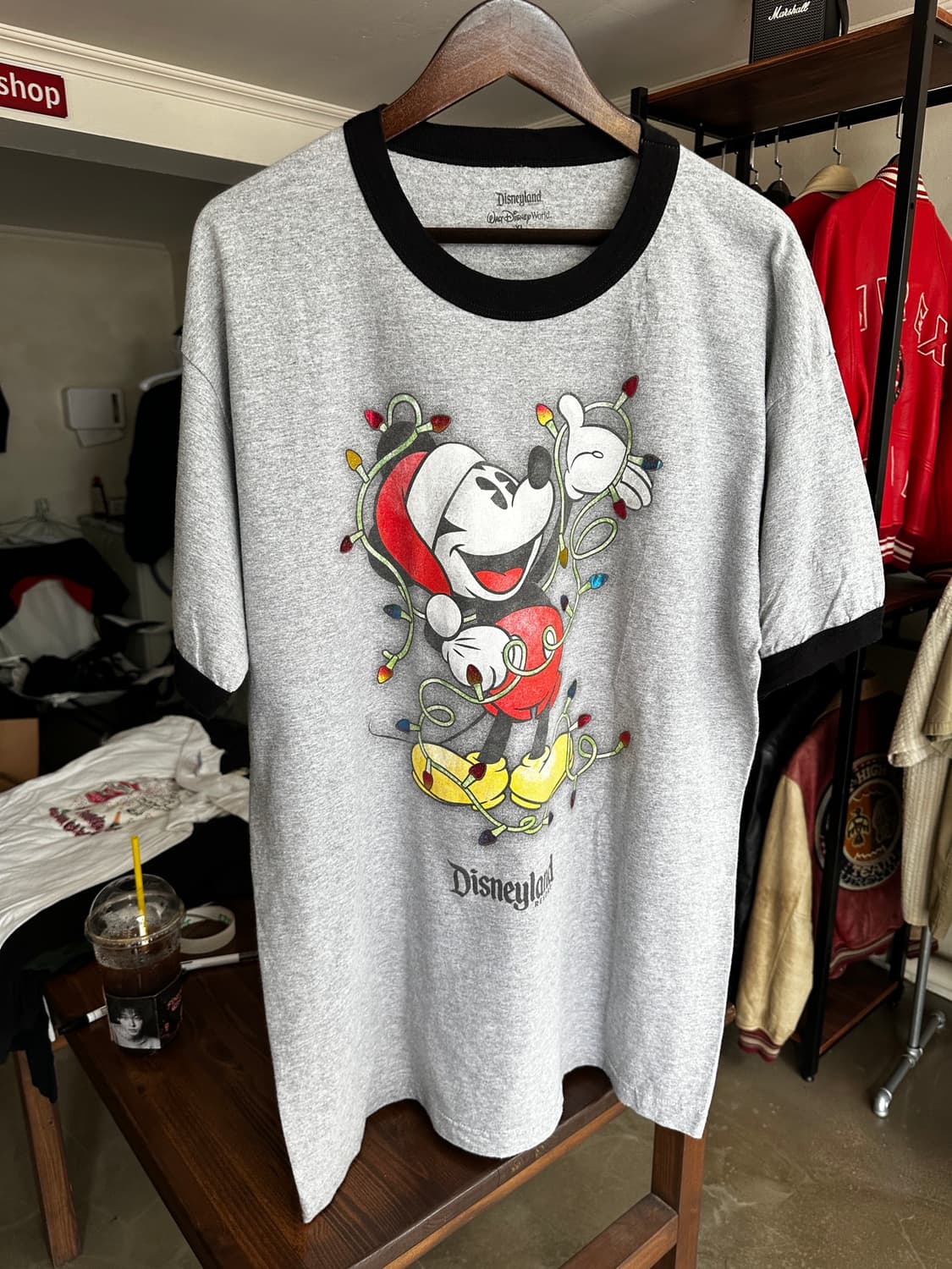 Disney World Mickey Mouse Ringer Tee 상품이미지2
