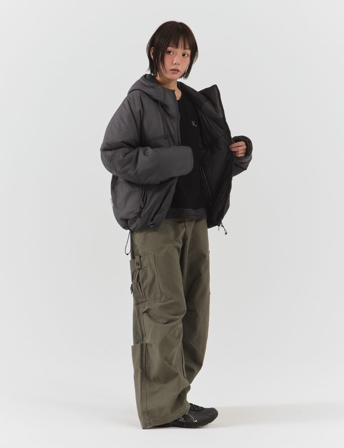 패러킷 신슐레이트 패디드 점퍼 (차콜) 상품이미지4