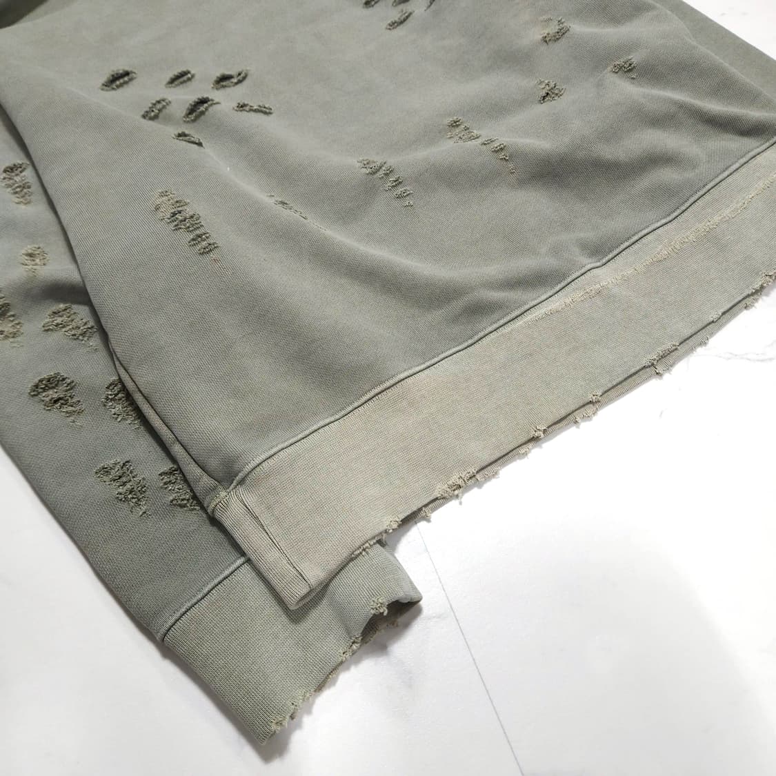 100~105)어텐션로우 디스트로이드ver.2 피그먼트 맨투맨 상품이미지9