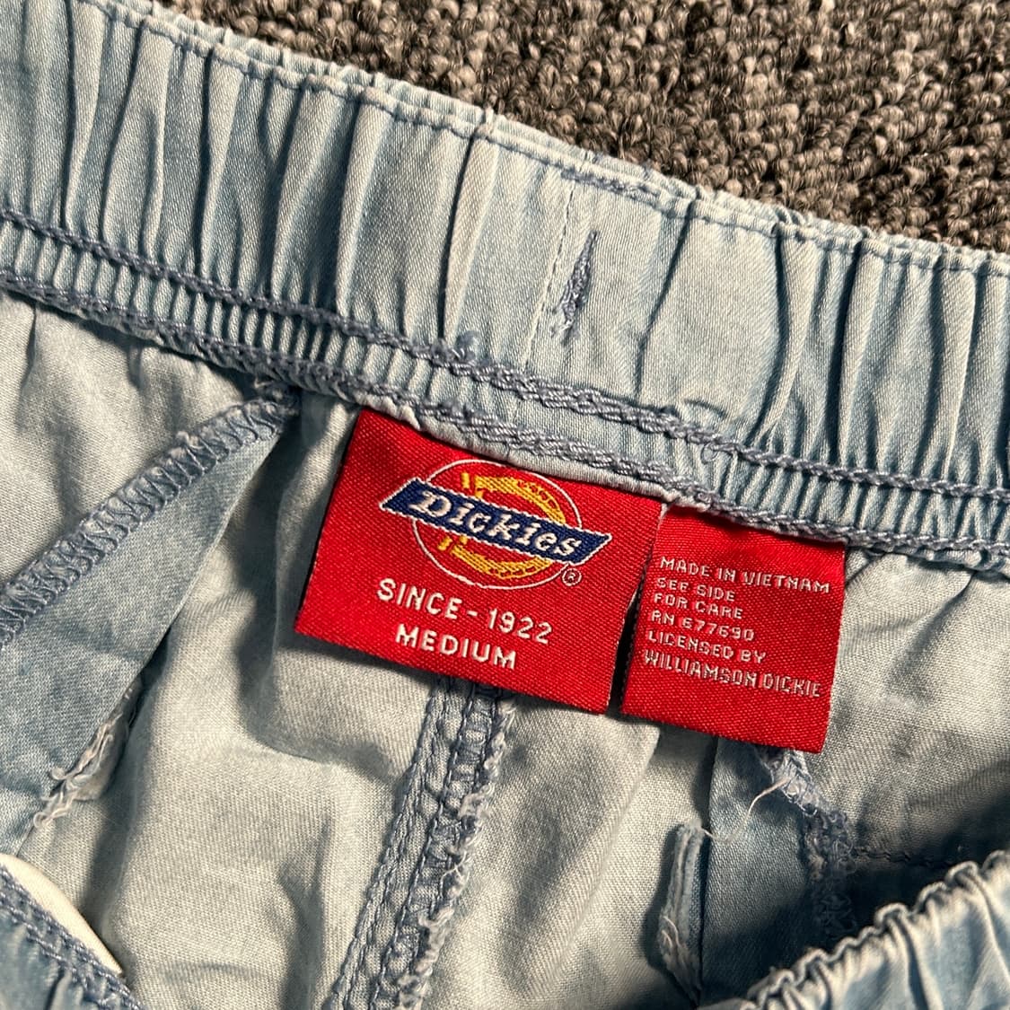 디키즈 스카이블루 패치 로고 하프 팬츠 상품이미지6