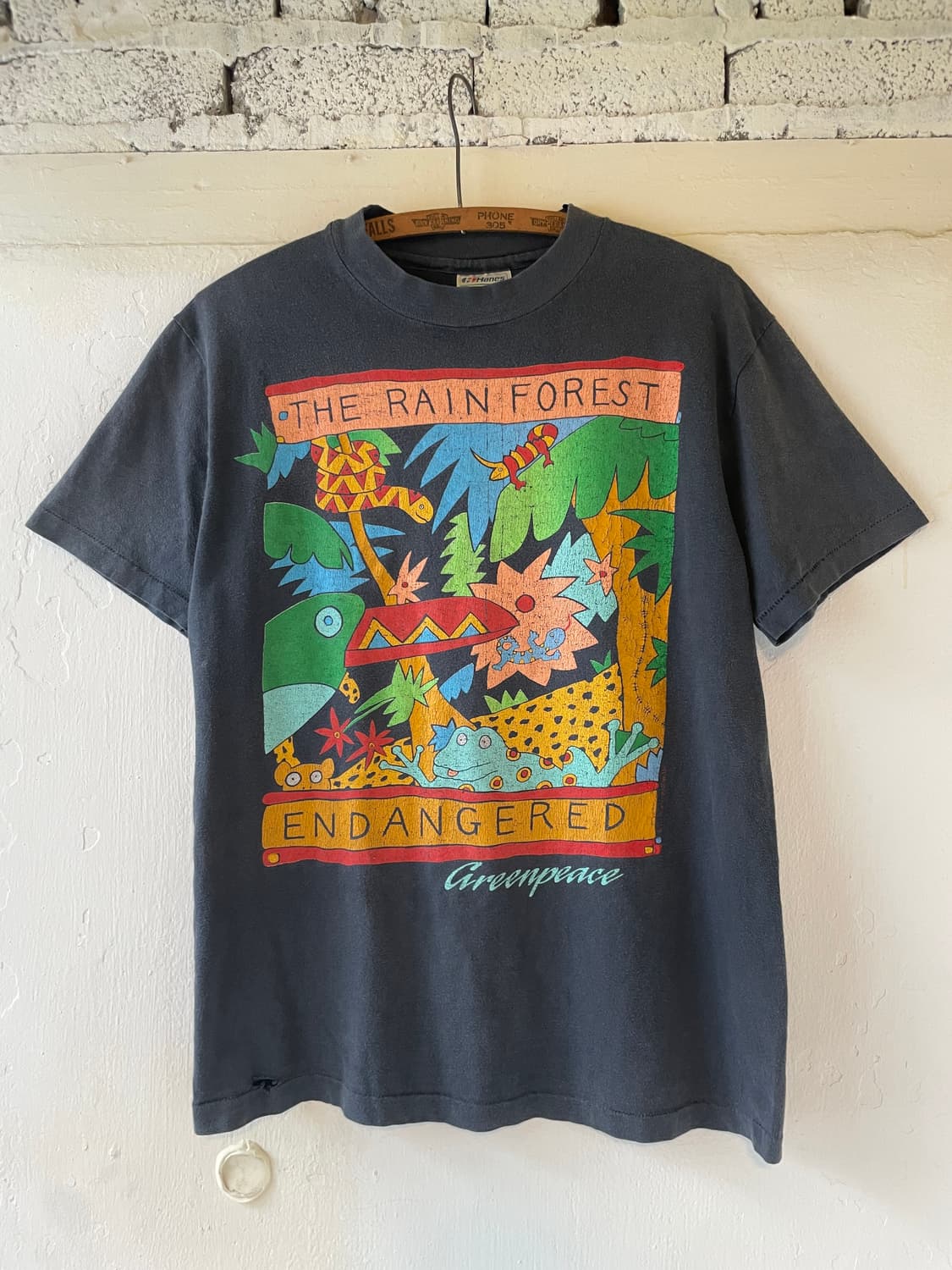 1990s Vintage Greenpeace Graphic T-Shirt 상품이미지1