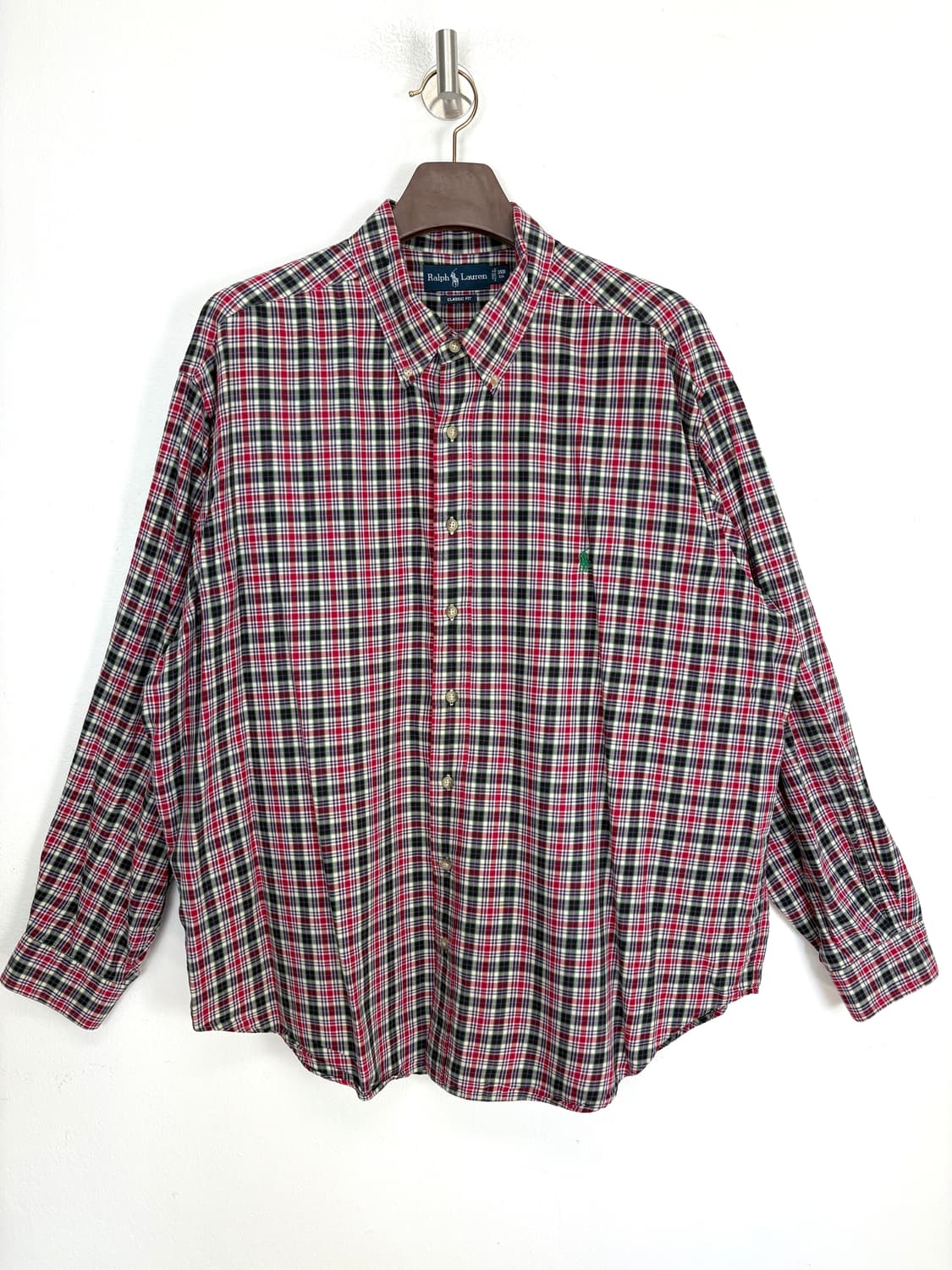 [4XL]POLO 레드체크 긴팔 셔츠 상품이미지2