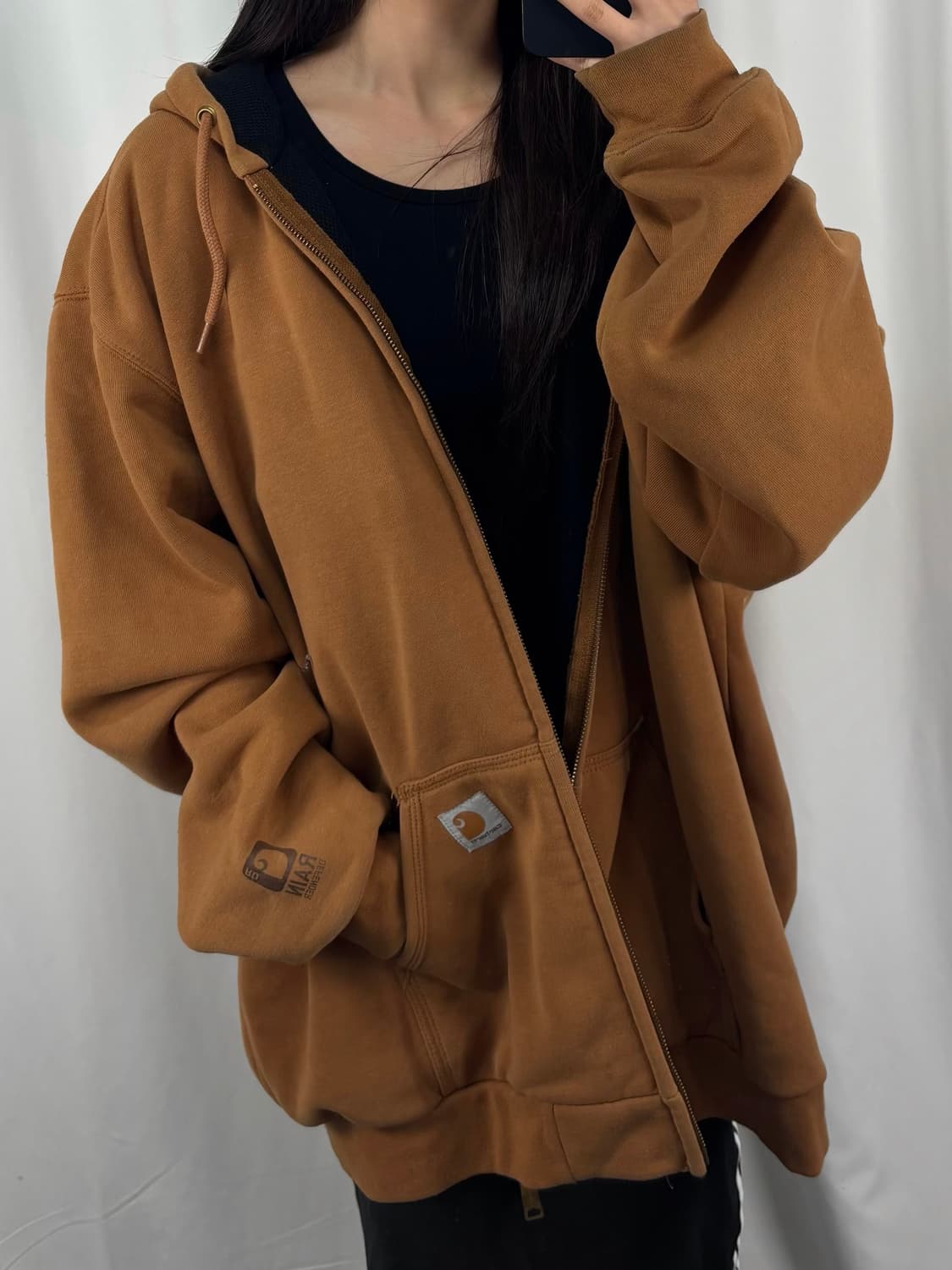 칼하트 레인디펜더 써멀 후드집업 상품이미지1