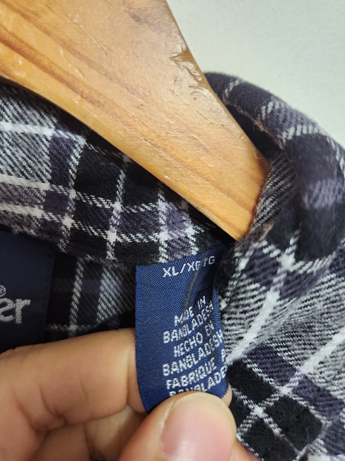 랭글러Wrangler 웨스턴 플란넬 셔츠 XL - S72 상품이미지5