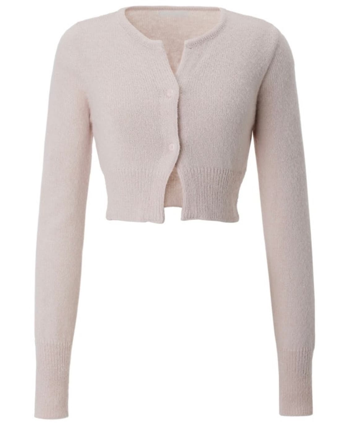 쓰리타임즈 모헤어 가디건 핑크 상품이미지1