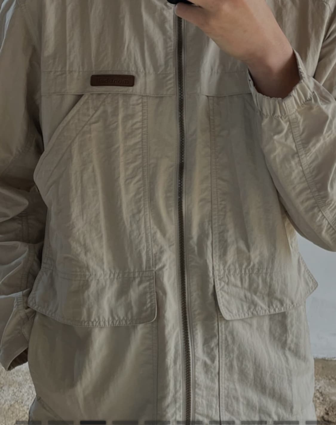 몽벨 후드 마운틴 자켓 M 라이트 베이지 L 상품이미지8