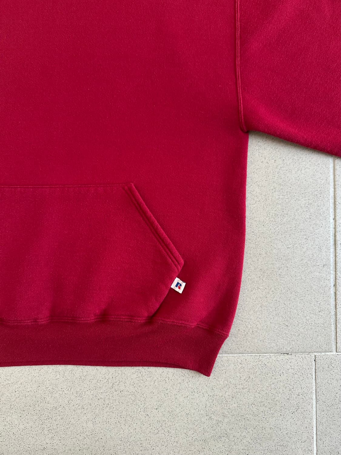 90s 빈티지 러셀 후드 버건디 L USA 상품이미지3