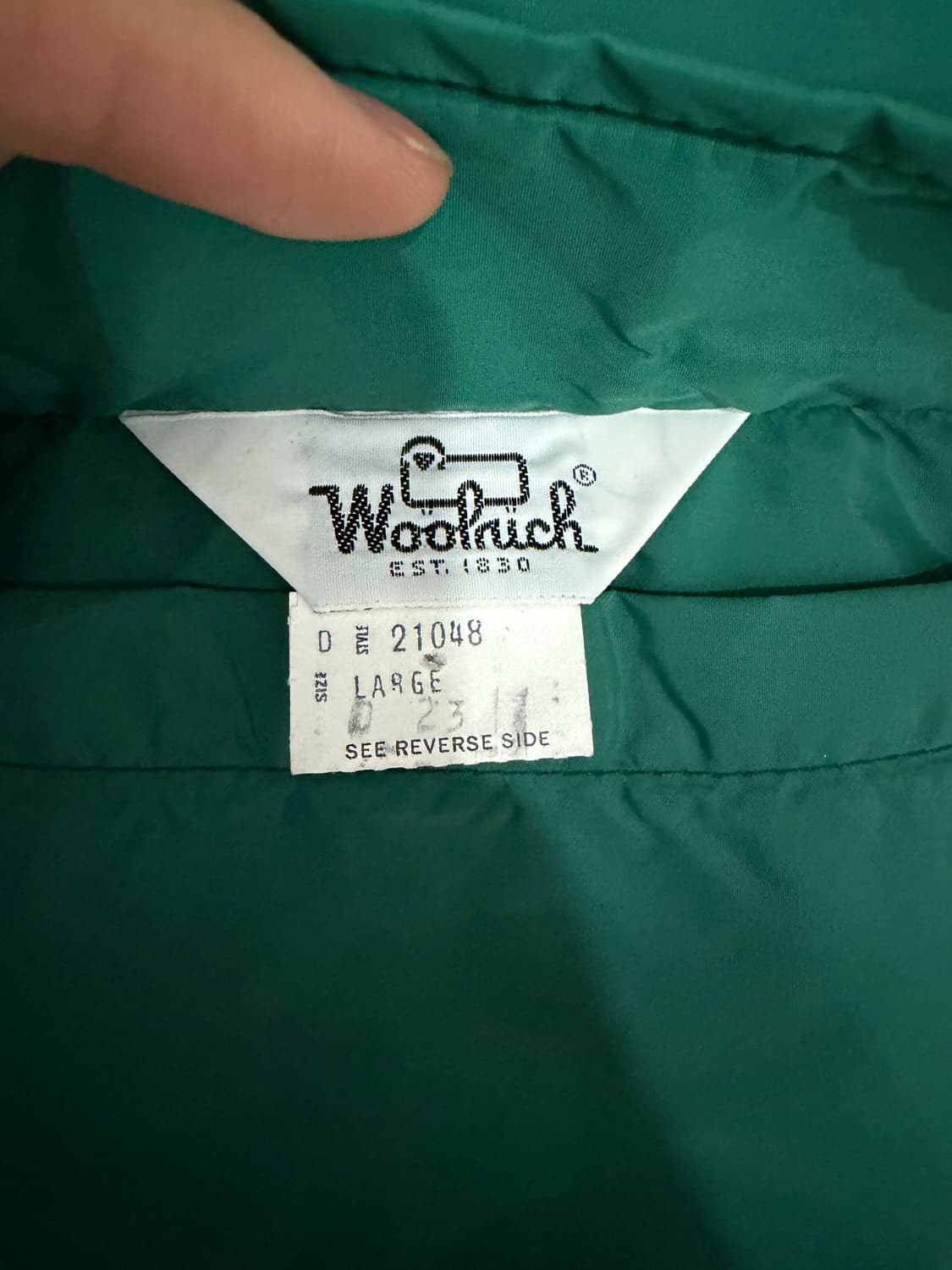 [L/105] 90's 울리치 리버시블 패딩 베스트 패쪼 패딩조끼 상품이미지5