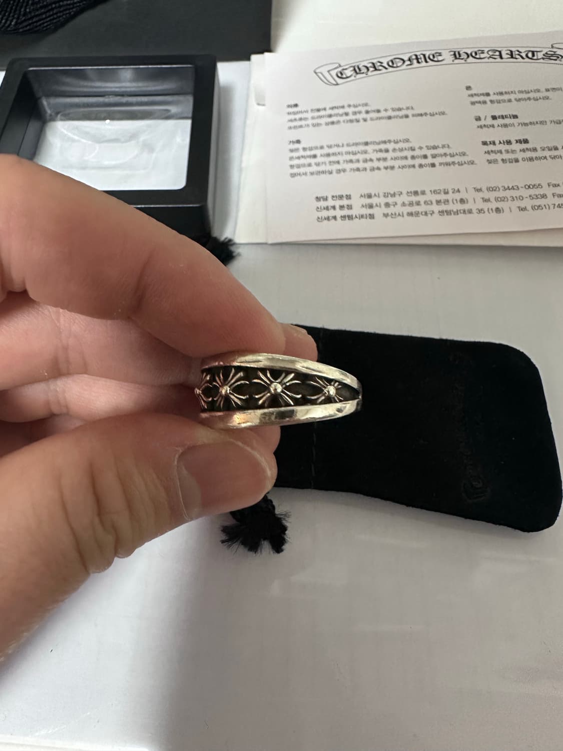 크롬하츠 v 밴드링 kr 19.5 사이즈  상품이미지8