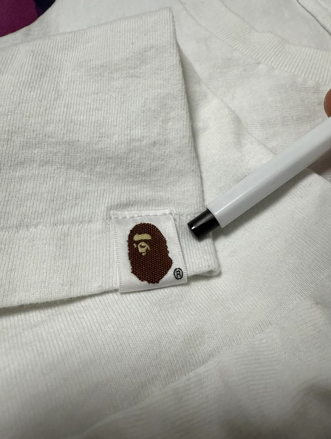 베이프 빅 에이프 퍼플 티셔츠 상품이미지3